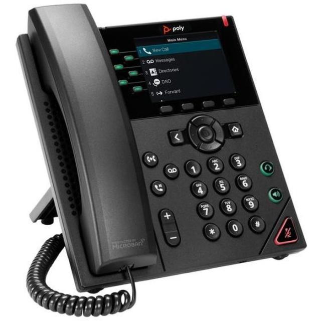 代引不可 Poly VVX 350 電話機 PoE給電 日本HP 89B68AA