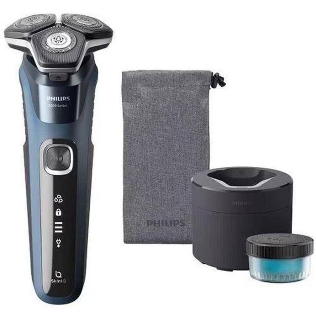 PHILIPS （フィリップス） ウェット&ドライ電動シェーバー S5000シリーズ 洗浄台付き セルリアンブルー フィリップス S5880/60
