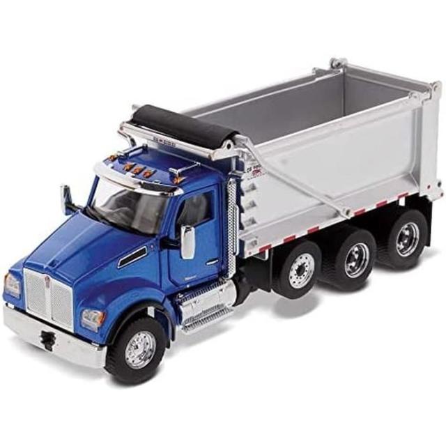 DIECAST MASTERS 1/50 ケンワース T880 SF OX Stampede ダンプトラック ブルーキャブ/シルバーボディ 国際貿易 71078