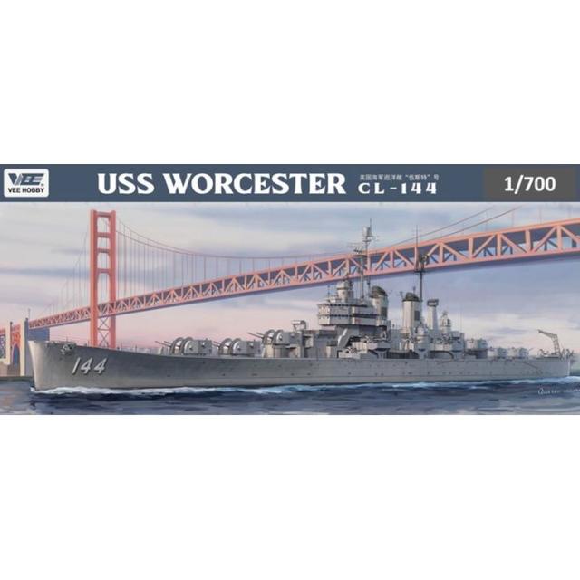 1/700 米海軍 軽巡洋艦 USSウースター CL-144 ｢デラックス版｣ ビーバーコーポレーション VEEE57015