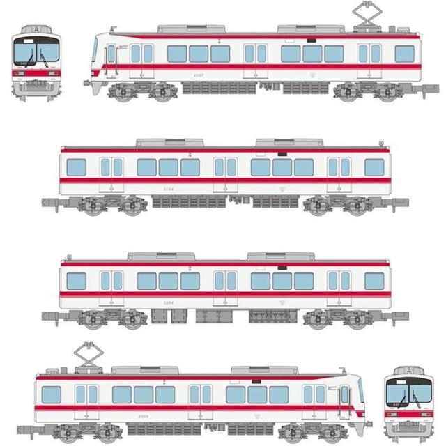 Nゲージ 鉄道コレクション 神戸電鉄2000系(2007編成) 4両セット ジオラマ 鉄道模型 トミーテック 4543736336372
