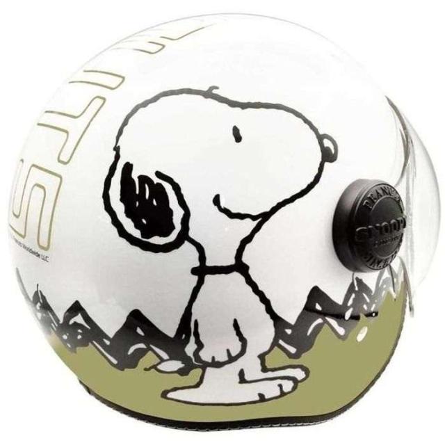 北海道・沖縄・離島配送不可 代引不可 SNOOPY ジェットシールドヘルメット ベージュ アークス SNJ-113_2