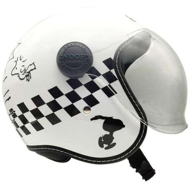 北海道・沖縄・離島配送不可 代引不可 SNOOPY ジェットシールドヘルメット ホワイト アークス SNJ-114_1