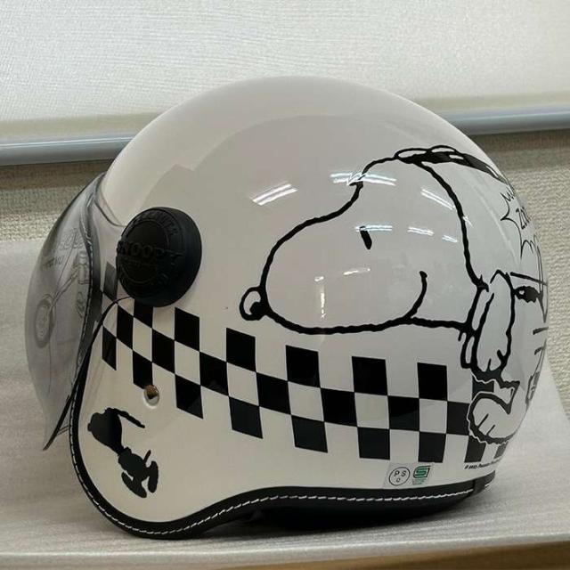 北海道・沖縄・離島配送不可 代引不可 SNOOPY ジェットシールドヘルメット ホワイト アークス SNJ-114_2