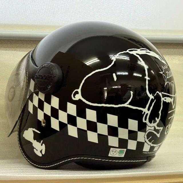 北海道・沖縄・離島配送不可 代引不可 SNOOPY ジェットシールドヘルメット ブラック アークス SNJ-115_1
