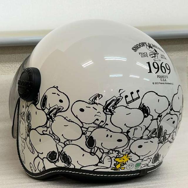 北海道・沖縄・離島配送不可 代引不可 SNOOPY ジェットシールドヘルメットブラック ホワイト アークス SNJ-117_2