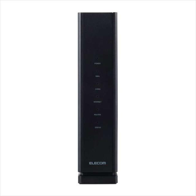 即納 代引不可 WiFi 無線LAN ルーター 親機 WiFi7 11be/11ax 2882+688Mbps IPv6 ( IPoE ) 有線 2.5Gbps 中継器モード ブラック エレコム WRC-BE36QS-B_1