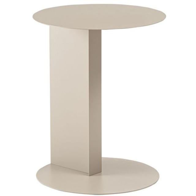 北海道・沖縄・離島配送不可 代引不可 サイドテーブル スチール（粉体塗装） 組立式 ベージュ 東谷 DM-101BE