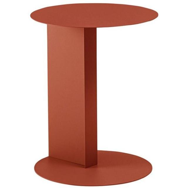 北海道・沖縄・離島配送不可 代引不可 サイドテーブル スチール（粉体塗装） 組立式 オレンジ 東谷 DM-101OR