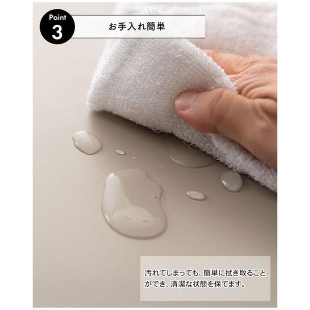 北海道・沖縄・離島配送不可 代引不可 サイドテーブル スチール（粉体塗装） 完成品 ベージュ 東谷 DM-102BE_5