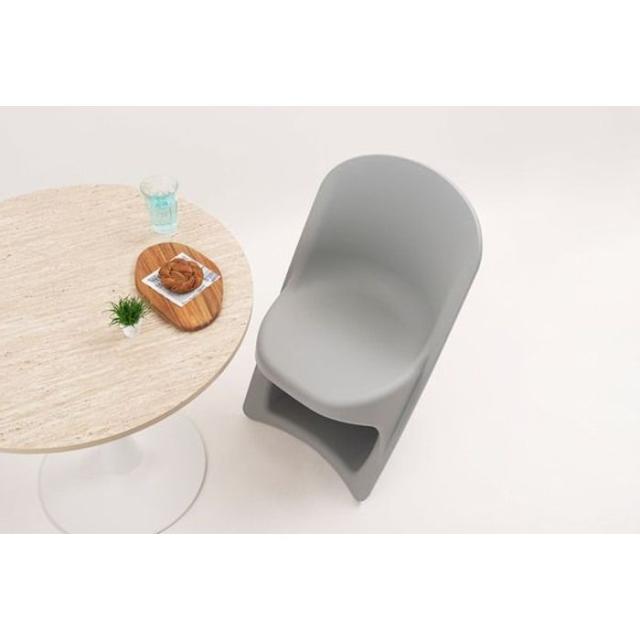 北海道・沖縄・離島配送不可 代引不可 チェア ポリプロピレン 完成品 グレー 東谷 PC-843GY_7