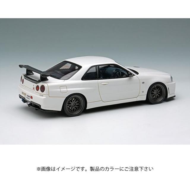 1/43スケール BUILT BY LEGENDS マインズ スカイライン GT-R(BNR34) ベイサイドブルー ミニカー 完成品 メイクアップ EM681B_2