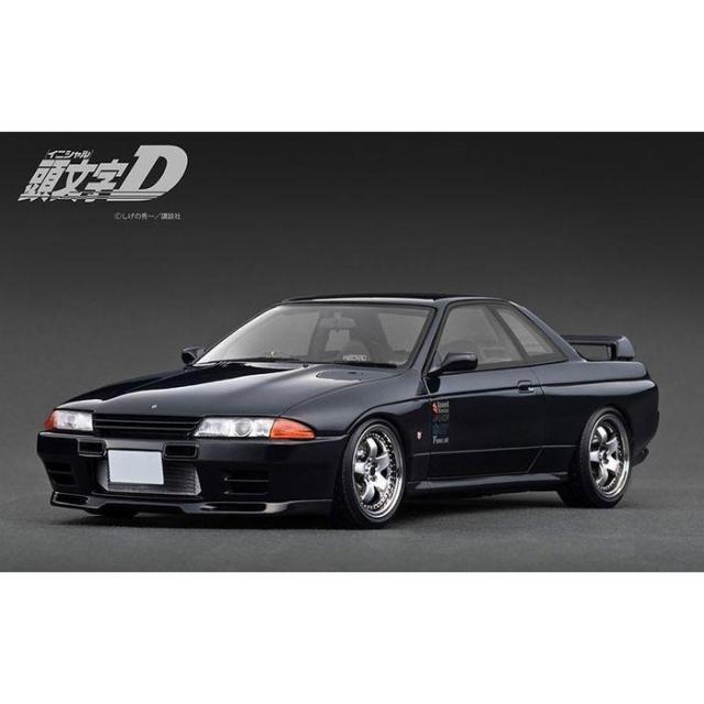 1/18 INITIAL D Nissan Skyline GT-R V-specII (BNR32) Black 頭文字D 中里毅 ミニカー 模型 完成品 イグニッションモデル ティーケー・カンパニー IG3544