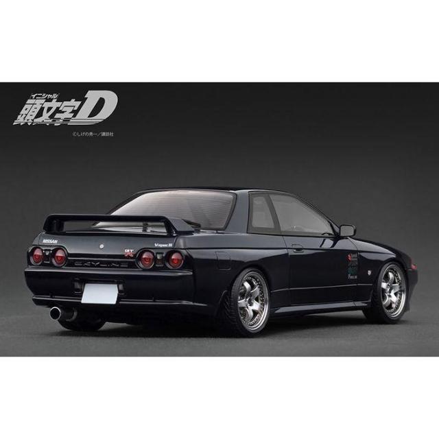 1/18 INITIAL D Nissan Skyline GT-R V-specII (BNR32) Black 頭文字D 中里毅 ミニカー 模型 完成品 イグニッションモデル ティーケー・カンパニー IG3544