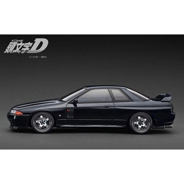 1/18 INITIAL D Nissan Skyline GT-R V-specII (BNR32) Black 頭文字D 中里毅 ミニカー 模型 完成品 イグニッションモデル ティーケー・カンパニー IG3544