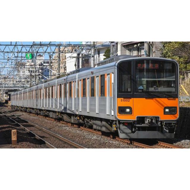 Nゲージ 東武50000型（東上線・51002編成）増結用中間車6両セット（動力無し） 鉄道模型 グリーンマックス 32114