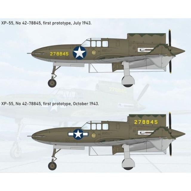 1/48 カーチス XP-55 アセンダー 試作戦闘機 1号機 ビーバーコーポレーション MDV4814