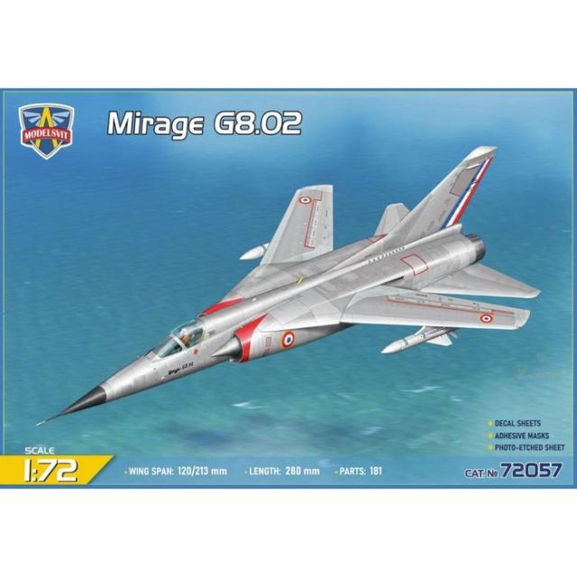 1/72 ミラージュ G8.02 試作単座可変翼迎撃機 ビーバーコーポレーション MDV72057