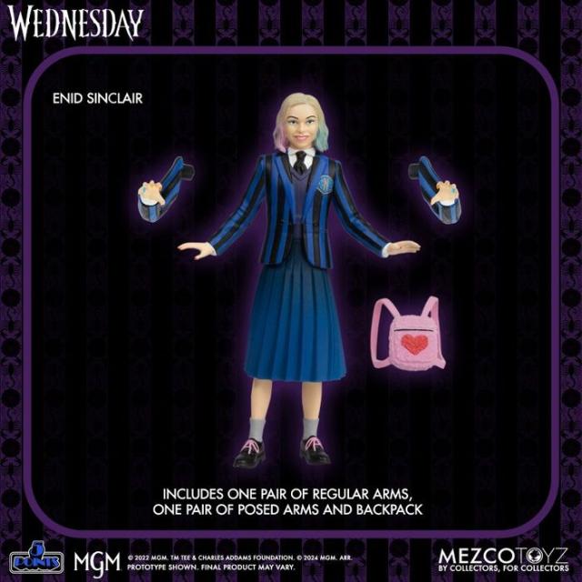 5ポイント/ Netflix Wednesday: ウェンズデー・アダムス＆イーニッド・シンクレア 3.75インチ アクションフィギュア ボックスセット Ampus 675704_2