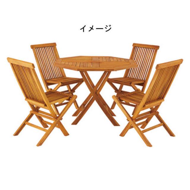 北海道・沖縄・離島配送不可 代引不可 ダイニングテーブル 木製 W100×D100×H75cm 八角形 チーク ガーデンテーブル アウトドア ベランダ バルコニー テラス ガーデン 東谷 JTI-332_1