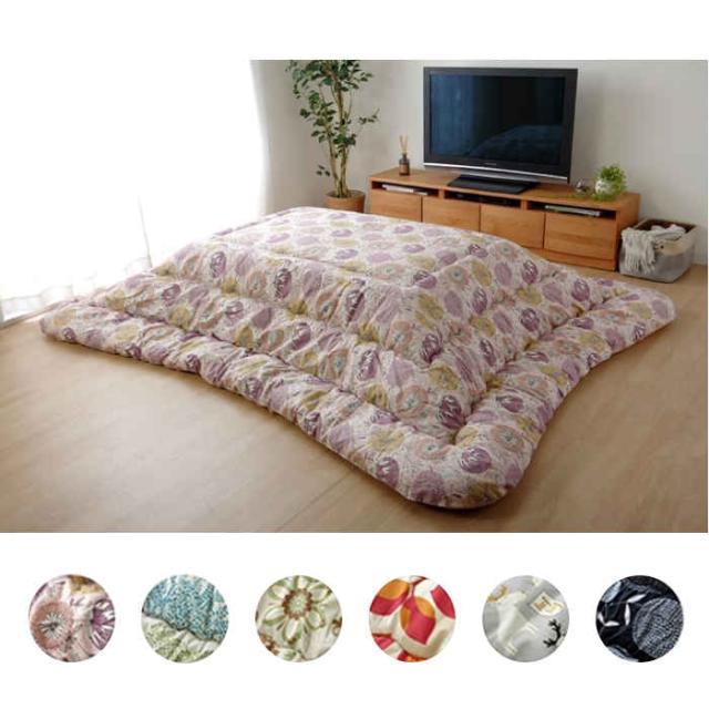 代引不可 こたつ布団 コタツ布団 厚掛け 掛け布団 単品 長方形 約205×285cm 80〜90×135〜150cmのこたつ台に適応 日本製 インテリア 冬物 IKEHIKO KKF205285