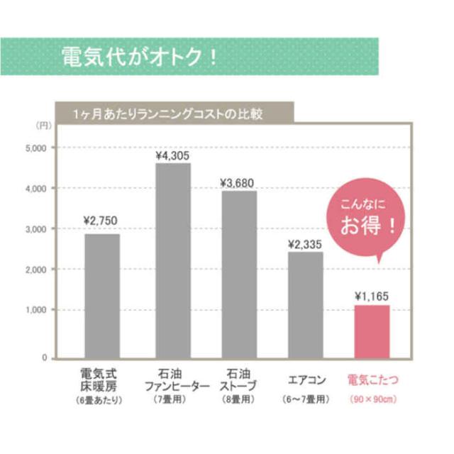 代引不可 こたつ布団 コタツ布団 厚掛け 掛け布団 長方形 約205×285cm 80〜90×150cm幅のこたつ台に適応 国内プリント 花柄 クレージュ IKEHIKO 5953***_7
