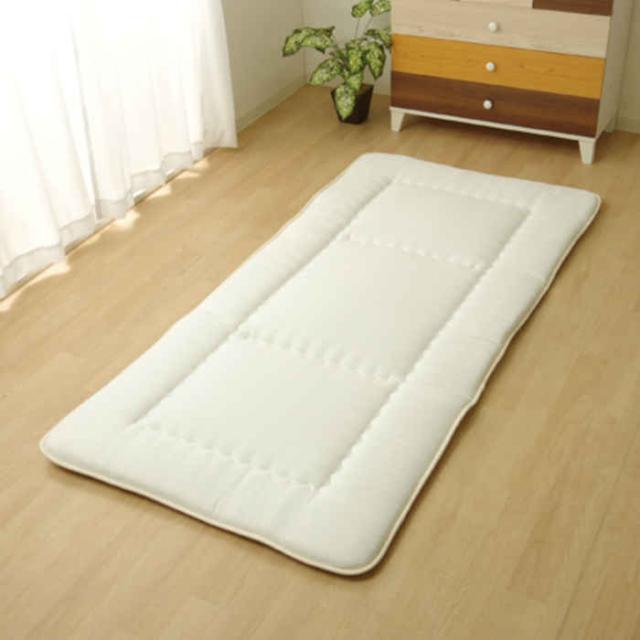 代引不可 敷き布団 セミダブル 120×210cm 寝具 洗える ウォッシャブル 吸水 吸汗 速乾 抗菌 防臭 防ダニ ノンダスト 無地 FIヌード 国産 日本製 IKEHIKO 6676449