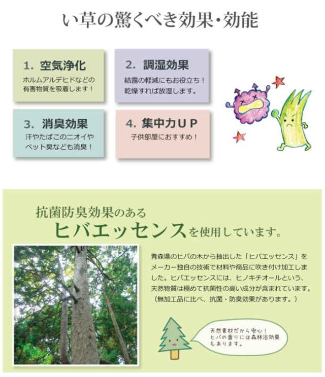 代引不可 い草 上敷き引っ敷き ござ 約261×352糎 日本の首都間6畳 畳の日焼や汚れた状態押しとどめるに 空気の状態斎戒もく浴 調湿 消臭 抗菌防臭 両面 パウダーコンパクト納める 双目織 草津 純国産 日本製 IKEHIKO 1100636