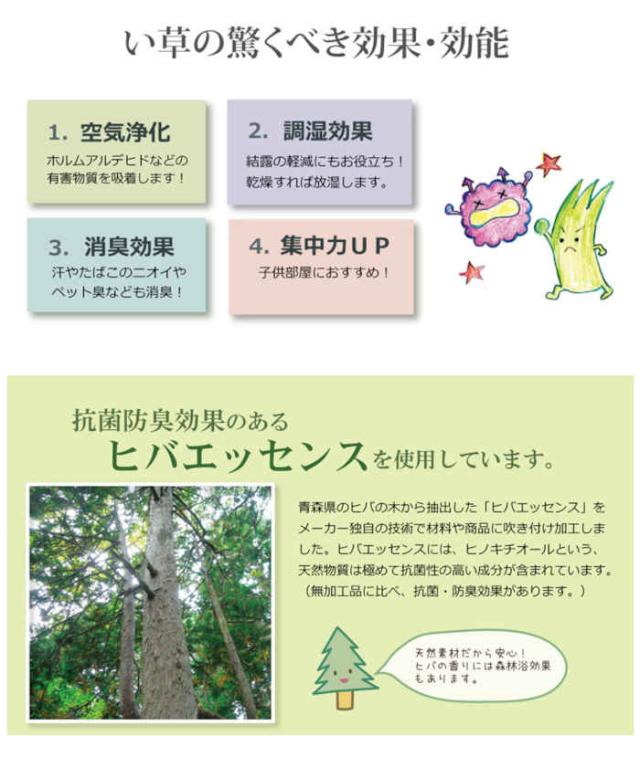 代引不可 い草 上敷きカーペット ござ 本間8畳 約382×382cm 減農薬栽培 熊本県八代産い草使用 畳の日焼けや汚れ防止に 調湿 消臭 抗菌防臭 両面 コンパクト収納 糸引織 西陣 純国産 日本製 IKEHIKO 6301088_6