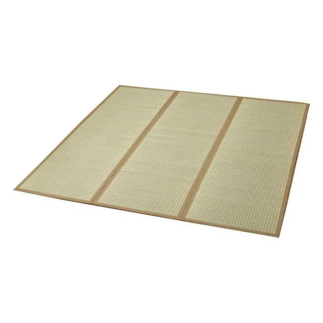 代引不可 い草 ラグ カーペット マット 3畳 約191×250cm 希少な沖縄ビーグ使用 裏：不織布 滑りにくい クッション性 調湿 消臭 空気浄化 抗菌防臭 夏用 春夏用 DX沖縄ビーグ 純国産 日本製 IKEHIKO 7608480