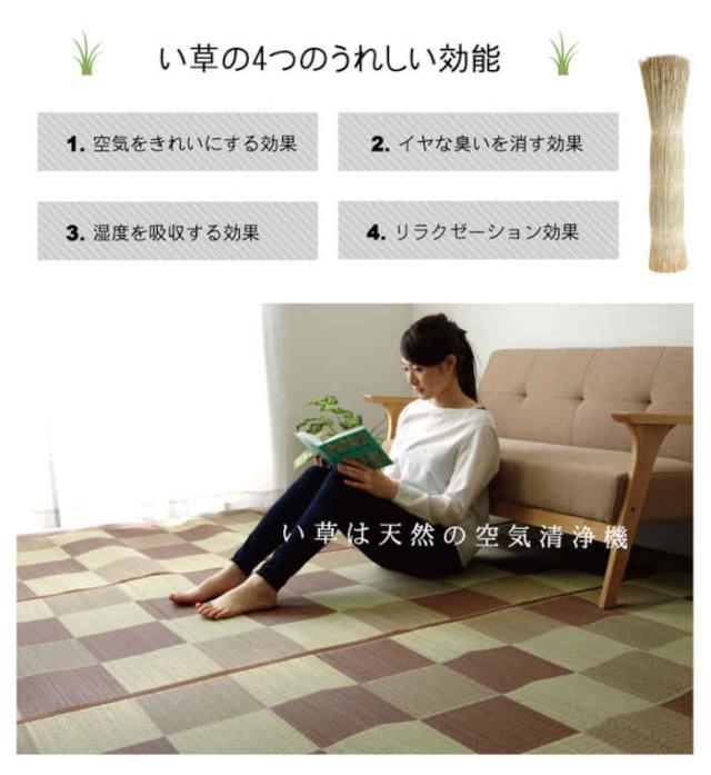 代引不可 い草 花ござ ござ 引っ敷き 引っ敷き つや消し 日本の首都間3畳 約174×261糎 調湿 消臭 空気の状態斎戒もく浴 抗菌防臭 青森ヒバ産業 夏用 春夏用 室内装飾 市松柄 市松飾りつけ 立ちはだかる 純国産 日本製 IKEHIKO BRK174261
