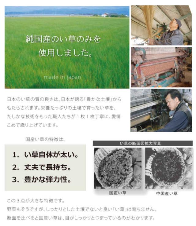 代引不可 い草 花ござ ござ 引っ敷き 引っ敷き つや消し 日本の首都間3畳 約174×261糎 調湿 消臭 空気の状態斎戒もく浴 抗菌防臭 青森ヒバ産業 夏用 春夏用 室内装飾 市松柄 市松飾りつけ 立ちはだかる 純国産 日本製 IKEHIKO BRK174261