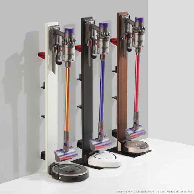 WALLインテリアクリーナースタンドプレミアム ロボット掃除機設置機能付き オプション収納棚板付き ダイソン dyson コードレス EQUALS イコールズ WALLインテリアクリーナースタンドプレミアム ロボット掃除機設置機能
