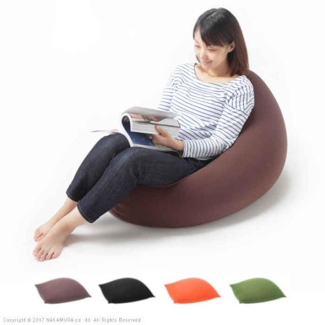 北海道・沖縄・離島配送不可 代引不可 クッション  ビーズクッション XLサイズ 85×70cm 日本製 国産 座椅子 スツール 抱き枕 洗えるカバー付き 大きい 特大 ジャンボ リラックス ピグロ ナカムラ 61500022の通販は