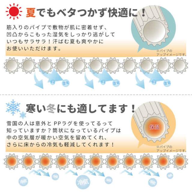 北海道・沖縄・離島配送不可 代引不可 い草風カーペット 江戸間10畳 440×348cm 洗える PP素材 上敷き お手入れ簡単 インテリア アウトドア 夏用 和風 和モダン 市松模様 格子柄 矢倉 HAGIHARA 819*****_3