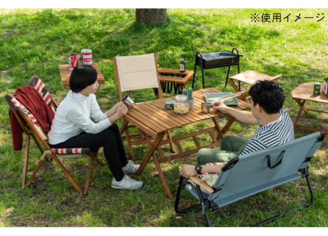 北海道・沖縄・離島配送不可 代引不可 ロールトップハイテーブル L ロールトップテーブル 机 アウトドアテーブル フォールディングテーブル 折りたたみ アウトドア キャンプ BBQ 収納 持ち運び 収納袋付き 組立式 東谷 NX-534_7