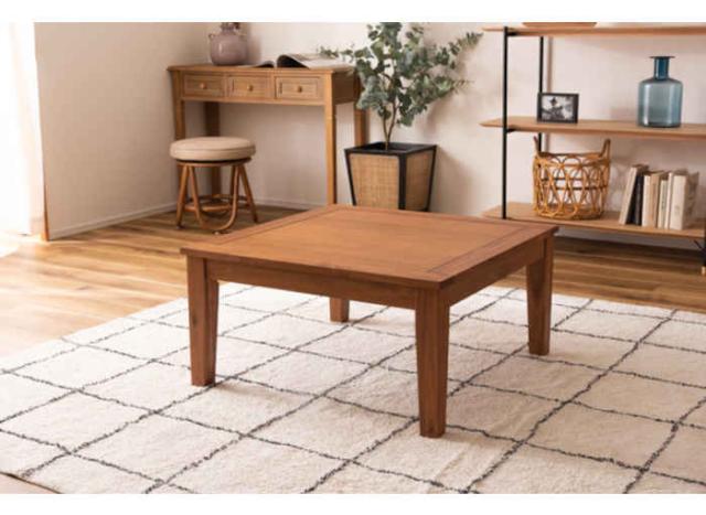 北海道・沖縄・離島配送不可 代引不可 こたつ コタツ テーブル 正方形 75×75cm 1〜2人用 木製 天然木 アカシア 石英管ヒーター300W 中間スイッチ 組立式 シンプル オールシーズン 東谷 KT-115 北海道・沖縄・離島配送不可 代引不可 こたつ コタツ テーブル 正方形