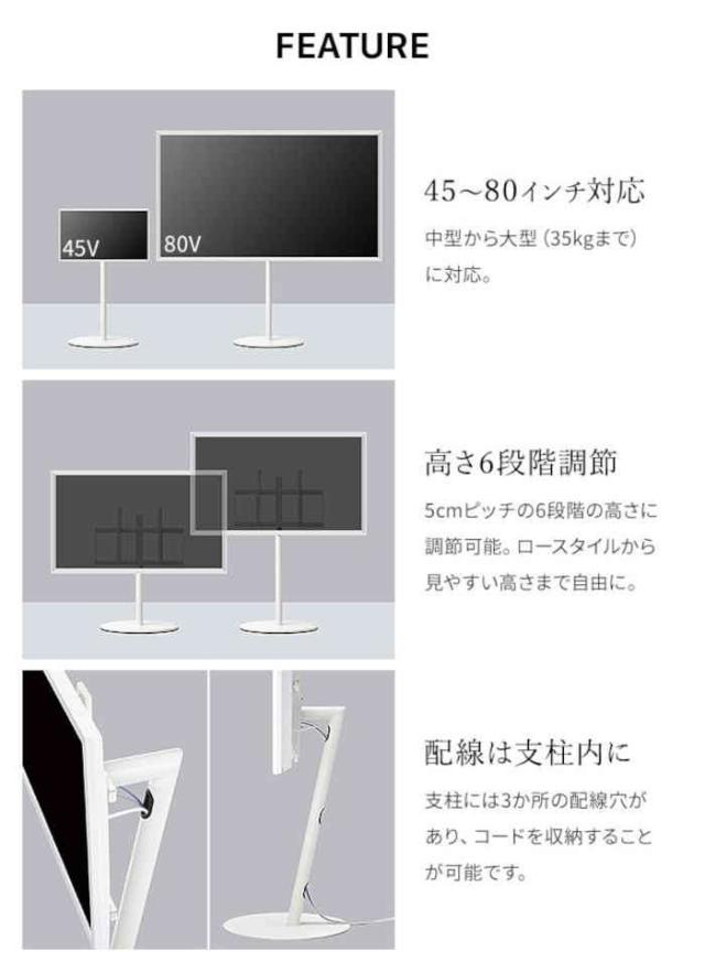 北海道・沖縄・離島配送不可 代引不可 テレビ台 WALLインテリアテレビスタンドA2 ラージタイプ キャスターベース テレビボード TVスタンド ナカムラ WLTVL6_4