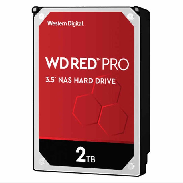 沖縄・離島配送不可 代引不可 内蔵HDD WD Red Proシリーズ NAS向け SATA6Gb/s 64MB 2TB 7200rpm 3.5inch AF対応 Western Digital WDC-WD