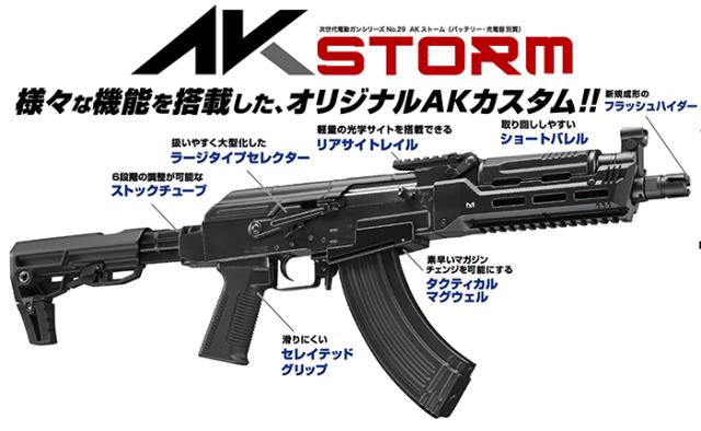 対象年齢18歳以上 次世代電動ガン AKストーム AK-STORM No.29 アサルト