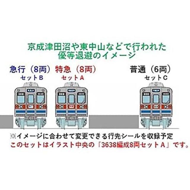 鉄道コレクション 鉄コレ 京成電鉄 3600形 3638編成 8両セット A 鉄道