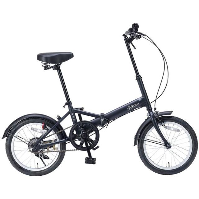 北海道・四国・九州・沖縄・離島配送不可 代引不可 自転車 折畳自転車 折りたたみ自転車 16 コンパクト自転車 ミスティネイビー MYPALLAS ＭF101-NV