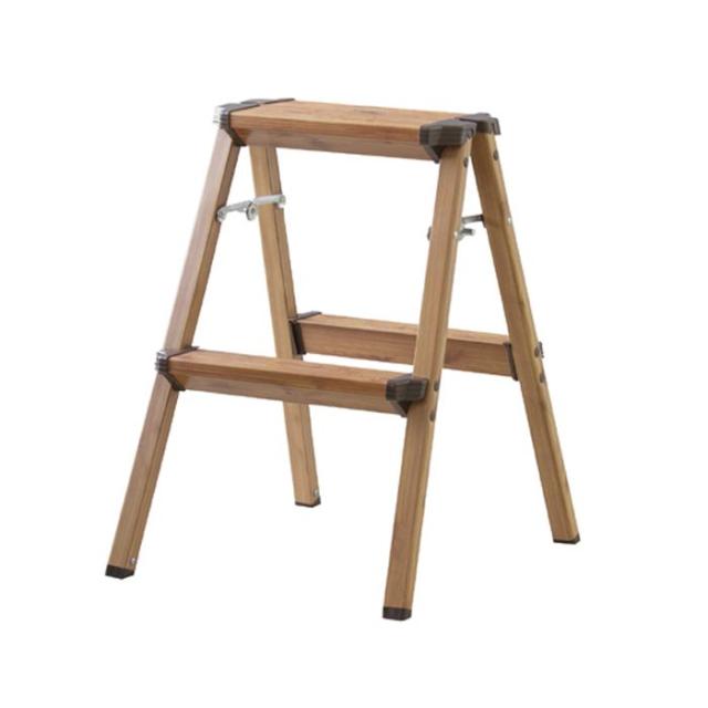 北海道・沖縄・離島配送不可 代引不可 脚立 ステッパー ステップ台 ステップスツール 2段 木目柄 フォールディングステップ台の通販は 5,482円