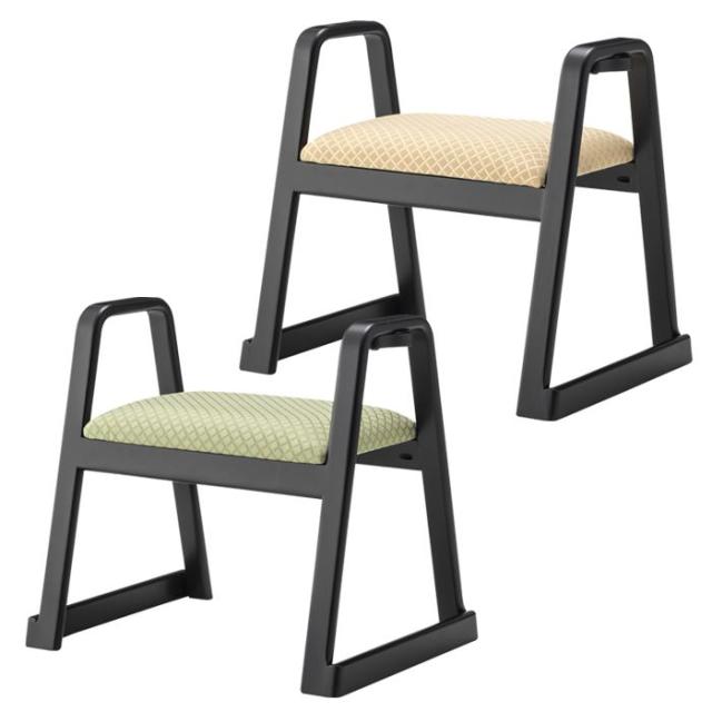 北海道・沖縄・離島配送不可 代引不可 椅子 いす お座敷シリーズ ハンドル付きスツール ステッキホルダー付 和室 和風 宴会の通販は 13,098円