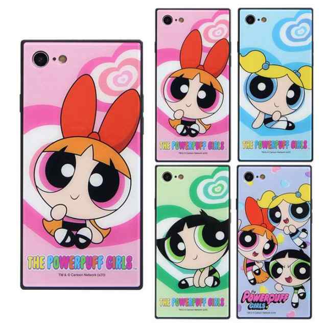 Iphone8 7 対応 Iphone 8 Iphone 7 ケース カバー パワーパフガールズ スクエアガラスケース パワパフ Power Puff Girls グルマンディーの通販はau Pay マーケット ドレスマ