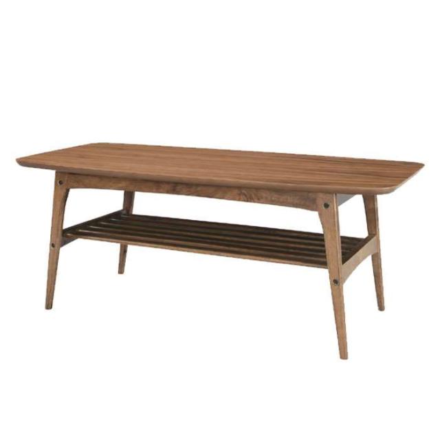 北海道・沖縄・離島配送不可 代引不可 コーヒーテーブル Lサイズ 105ｘ50ｘ40cm テーブル カフェテーブル センターテーブル 天然木 ウッド 木製テーブル インテリア 家具 組立式 東谷 TAC-228WALの通販は 16,635円