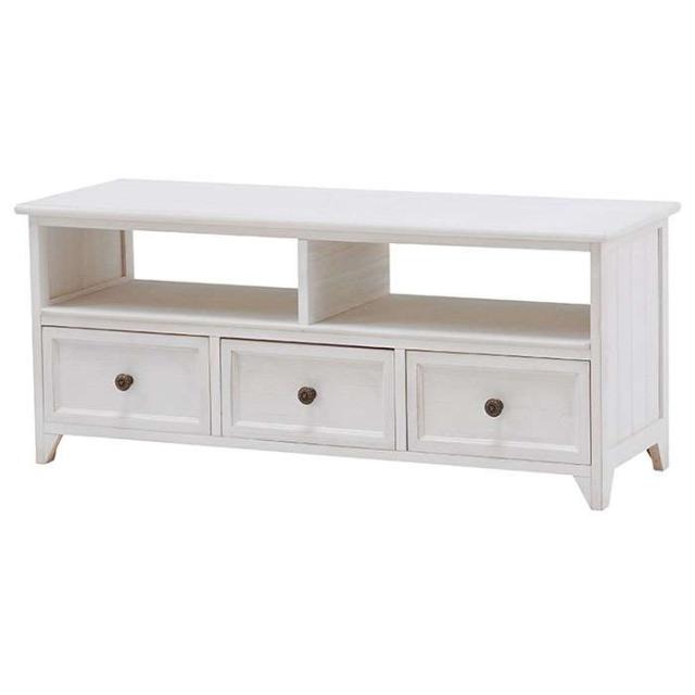 北海道・沖縄・離島配送不可 代引不可 テレビ台 TV台 テレビボード 幅94cm アンティークホワイト フレンチテイスト シンプル シャビー HAGIHARA 2101778400の通販は