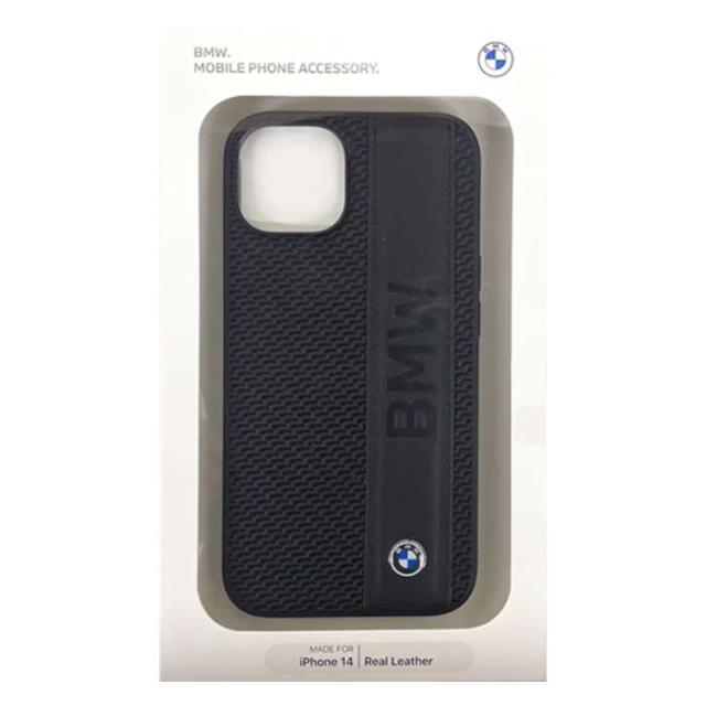 iPhone14 ケース カバー BMW 本革 背面ケース ブラック 黒 バックケース TEXTURED AND BIG LOGO STRIPE エアージェイ BMHCP14S22RDPKの通販は 5,584円