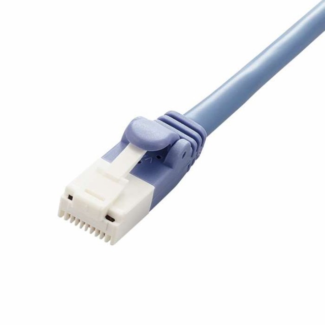 代引不可 LANケーブル CAT5e対応 EU RoHS指令準拠 爪折れ防止 簡易パッケージ仕様 1m ブルー 20個セット エレコム LD-CTT/BU1/RS2の通販は