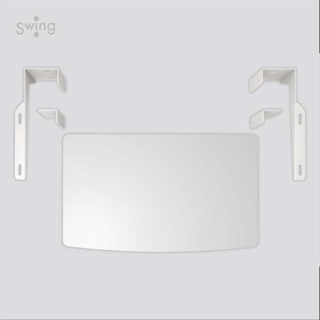 北海道・沖縄・離島配送不可 代引不可 壁寄せスタンド WS-F820用棚板 幅48cm ホワイト 棚板 白 別売りパーツ Swing WS-F820SH-Wの通販は 6,267円